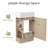 Sangre 18.6" Freestanding Single Bathroom Vanities Set with Left/Right Side Storage,Modern Small Vanity Sinks for Bathrooms-1416793195