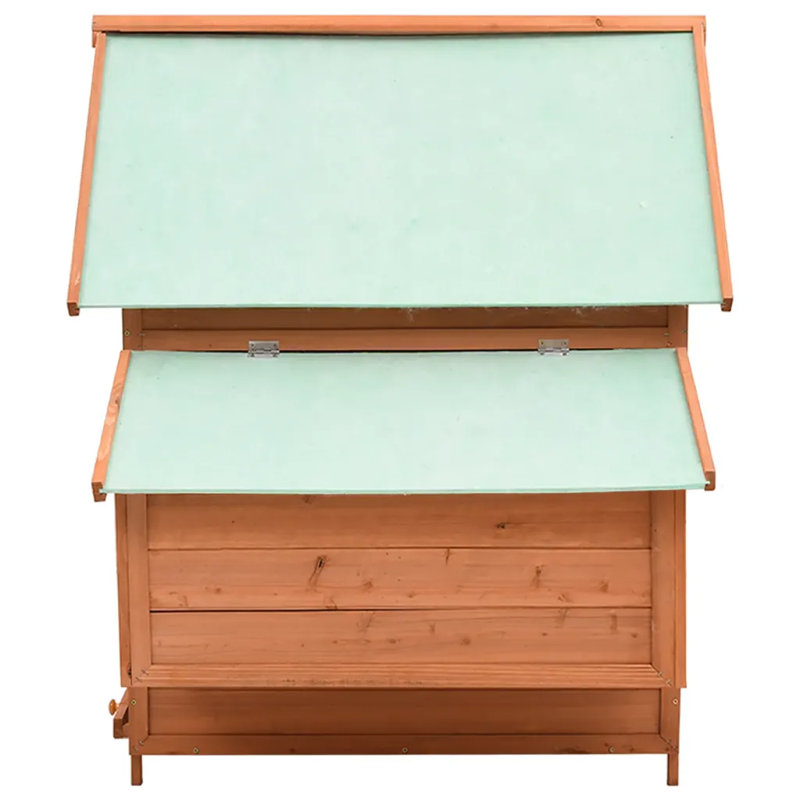Brashear Chicken Coop 150x96x110 cm Solid Firwood, Brown