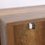 Armoire de rangement de style campagnard avec portes en verre Zaria