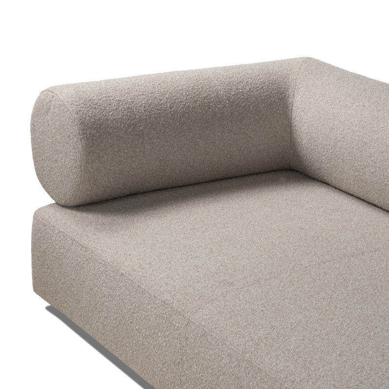 Augustine 81" Sofa In Pewter Boucle Fabric, Gray