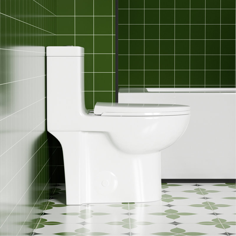 1.28 Toilet, Gloss White 003, Water Saving, Captivating Seat 003 , Comfortable Height