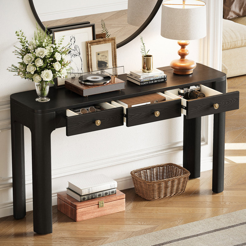 Matthew 52'' Console Table, Black