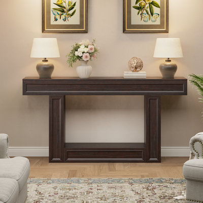 63"W Console Tables,Wood Entryway Tables,Narrow Sofa Tables for Living Room,Foyer