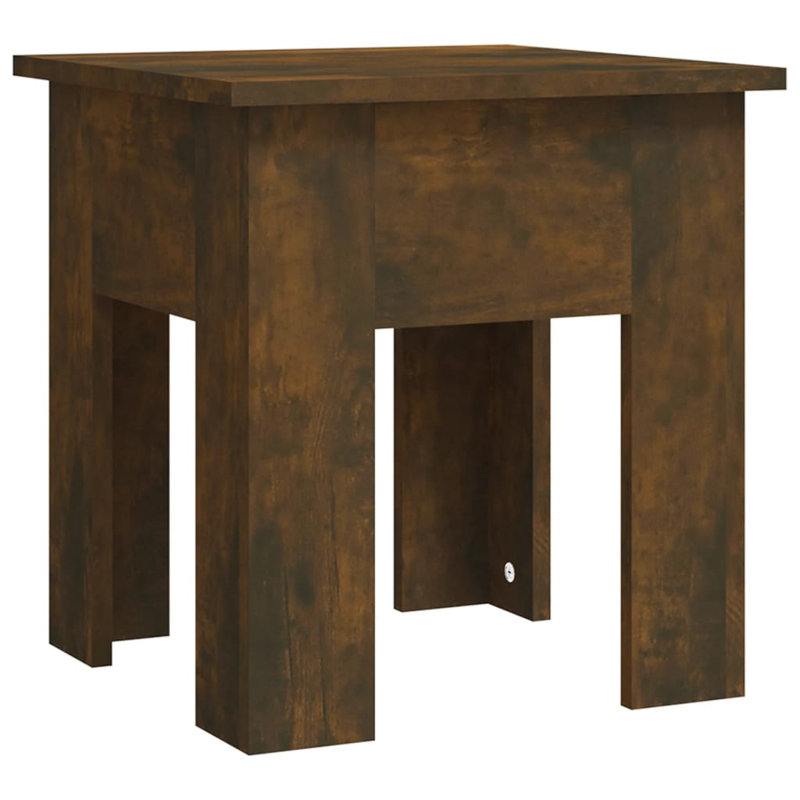 Table de bout en bois d'ingénierie, Chêne, 15,7 po x 15,7 po x 16,5 po