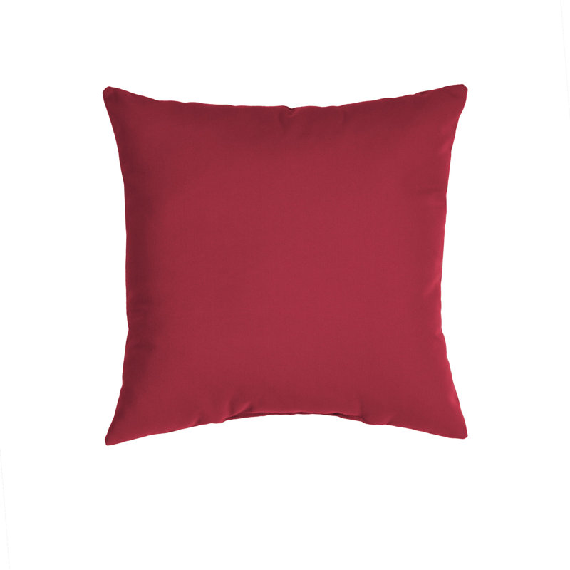 Sunbrella Outdoor Square Pillow, 17" x 17", Cream