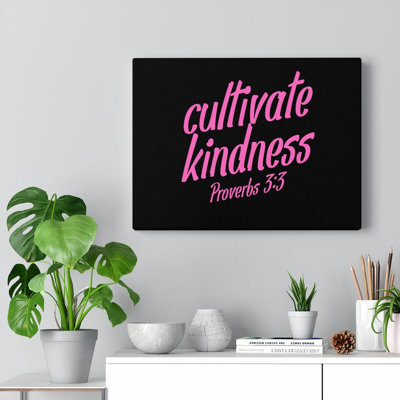 Cultivate Kindness Proverbs 3:3 Christian Wall Art Bible Verse Print Ready to Hang