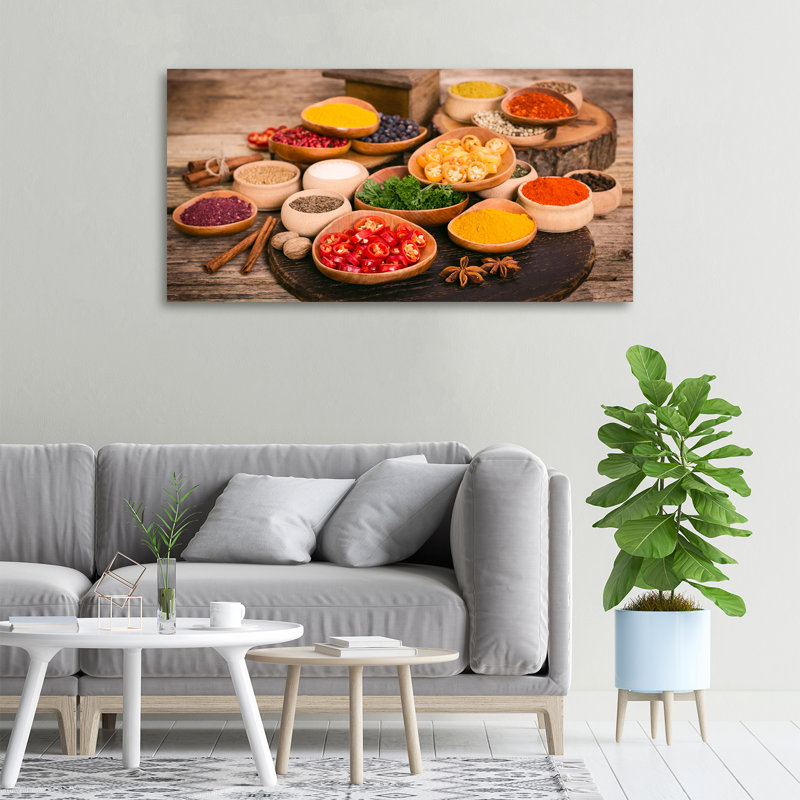 Spices And Herbs - Wrapped Canvas Print