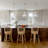 1-LED dimmable white glass pendant light
