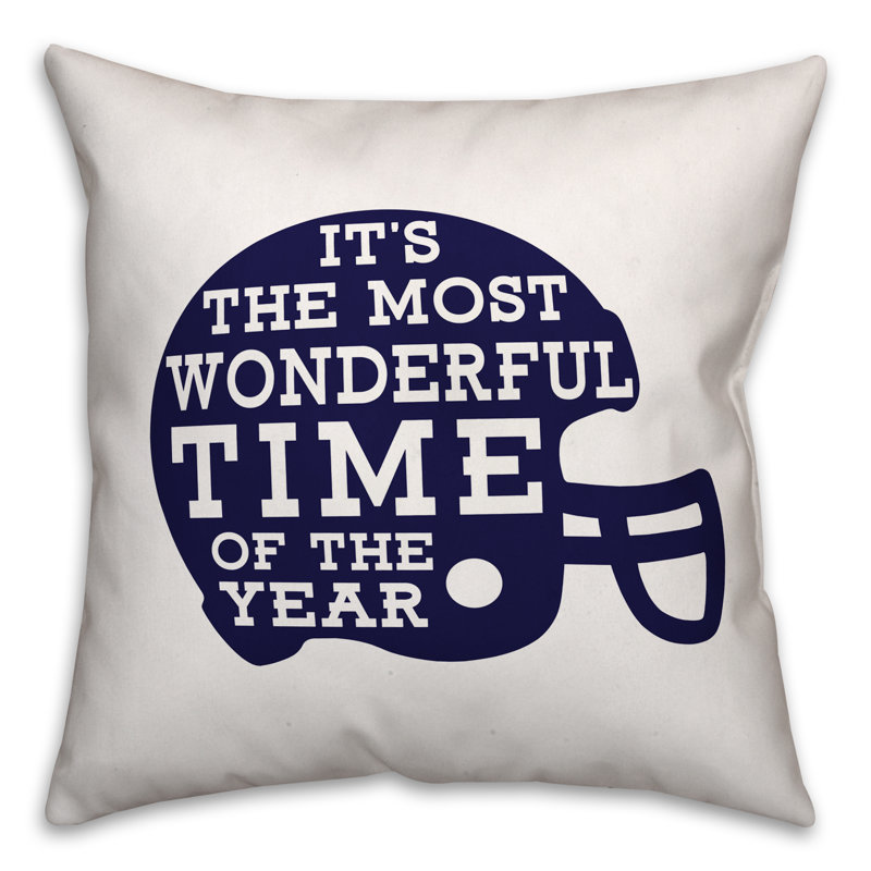 Outdoor Reversible Throw Pillow, Navy