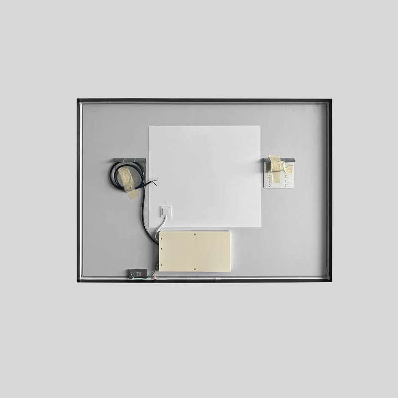 Streamline Rectangular Framed LED Bathroom Vanity Mirror with Defogger, Dimmability, Color Temperature Change