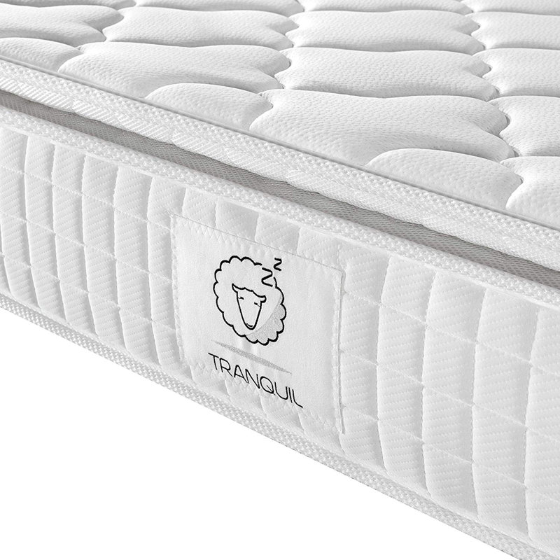 Upholstered Bed with Mattress, Kingsize (5'), Luxury Mattress