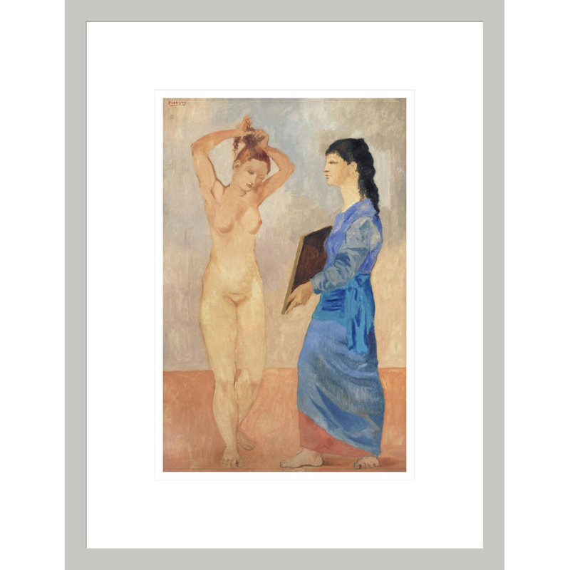 «La Toilette» par Pablo Picasso, impression giclée sur cadre, H 16,75 po x l 12,92 po