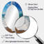 Turquoise Power of Ocean Wave - Grand miroir mural ovale sur métal-1842471782