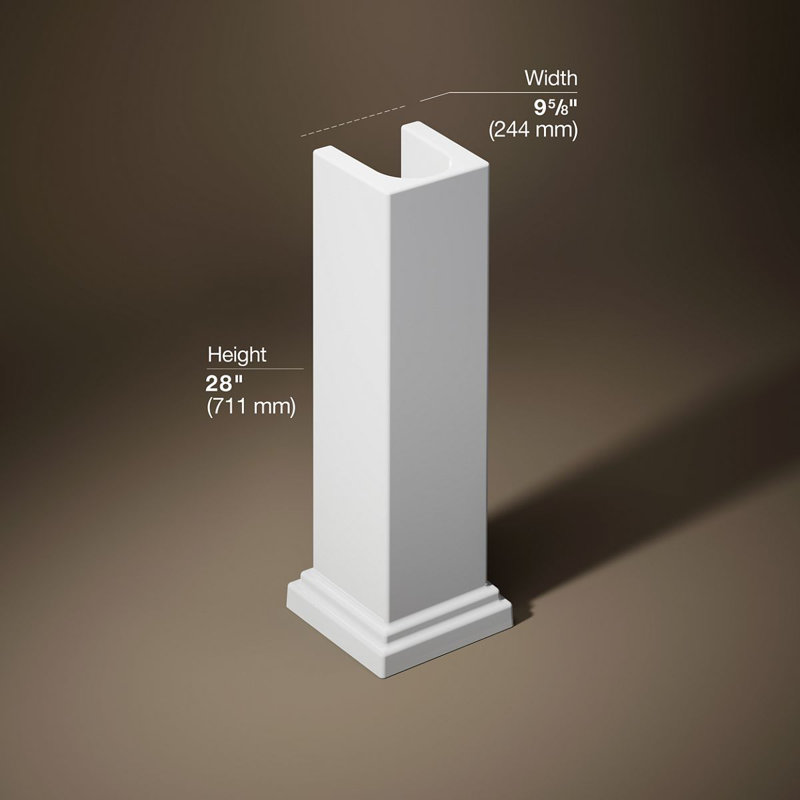 Tresham Pedestal, White