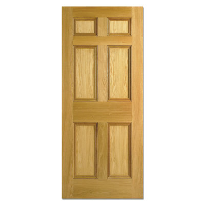Nostalgia 6P Oak Unfinished Internal Door