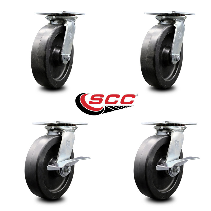 4-Piece Polyolefin Caster Set