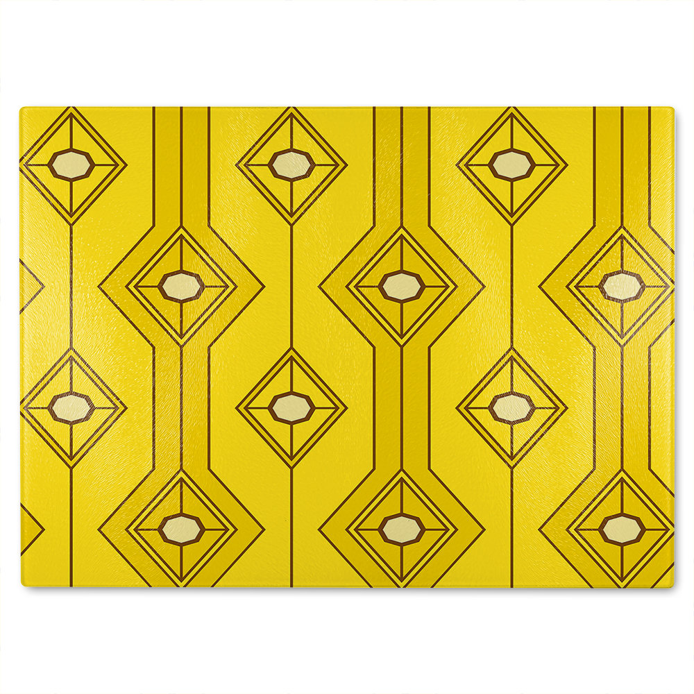 Geometric Glass Chopping Board