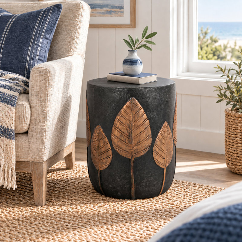 Table d'appoint d'extérieur en béton LightWeight, cuivre_73440.00