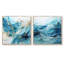 Ensemble de 2 collages carrés bleus et blancs Glacier Charm-630735291-630735290