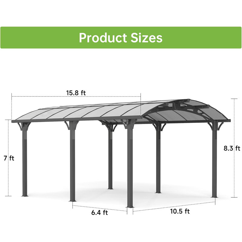 Abri pour voiture robuste et imperméable