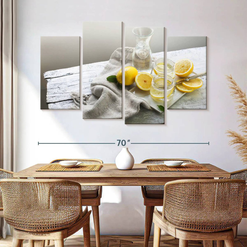 Yarlin Rustic Lemon Water, 42" H x 68" W