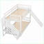 Lit superposé simple au-dessus de simple en bois massif avec glissière convertible Escalier, peu encombrant pour les petites pièces-359464