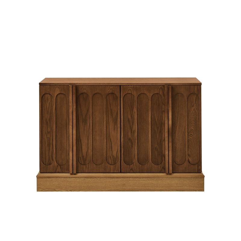 Buffet Mid Mid Century, Natural Wood+Walnut