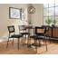 Chaise d'appoint Borrayo en noir