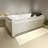 X-031 Whirlpool Tub,73" X 48" Jetted Bathtub For 2 Person, Hydro Massage & Chromatherapy,UL Certified,UPC Certified,3 Sided Apron,Acrylic ,110 Gallons,Left Drain