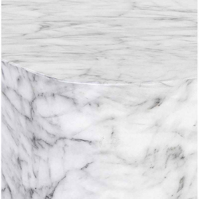 Table basse Antrim, Blanc / gris