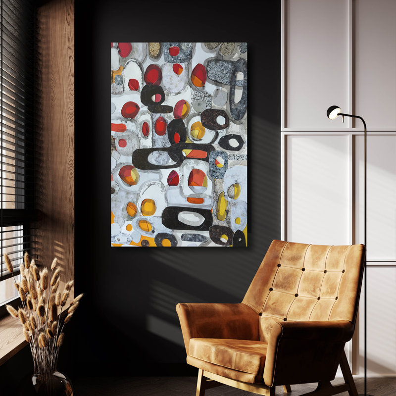 «Fruit Collage 1» par Coco Good, art mural en verre acrylique, H 36 po x l 24 po x P 0,2 po