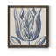 Indigo floral sur lin VI - reproduction encadrée de qualité supérieure - prêt à être accroché - impression encadrée sur papier-1607646675-1607622980-1607652881