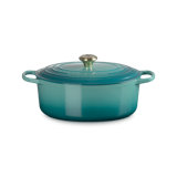Le Creuset Signature Enaneled Cast Iron Deep Round Dutch Oven 6.5 Qt., Oyster