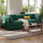 78.7in Green Corduroy Fabric Sofa Bed, Compact Living Room Sofa, 5-In-1 Design Convertible Sofa With 2 Pillows, No Assembly Required, Boneless Couch, Pet-Friendly, Removable Fabric-943714038-943714039-943714037
