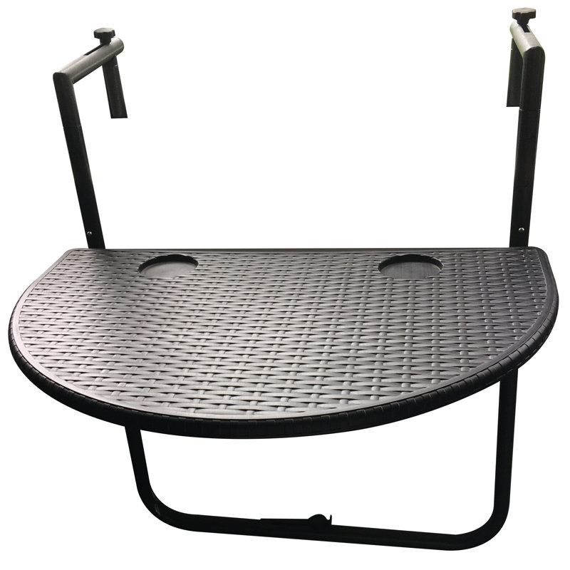 Table d'appoint pliante en plastique Gatrell