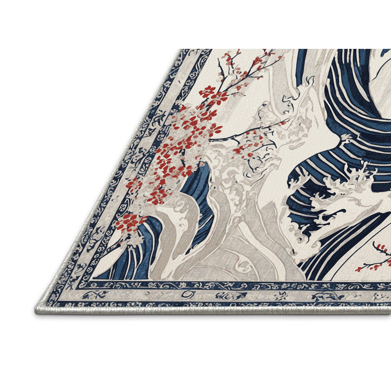Moonlit Bloom Rug, Rectangle 8' x 12'