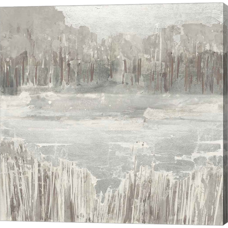 «Silver Landscape Neutral» par Albena Hristova, art mural sur toile