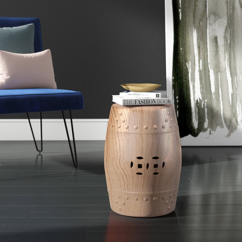 Tabouret de jardin en céramique Joto, Jaune clair