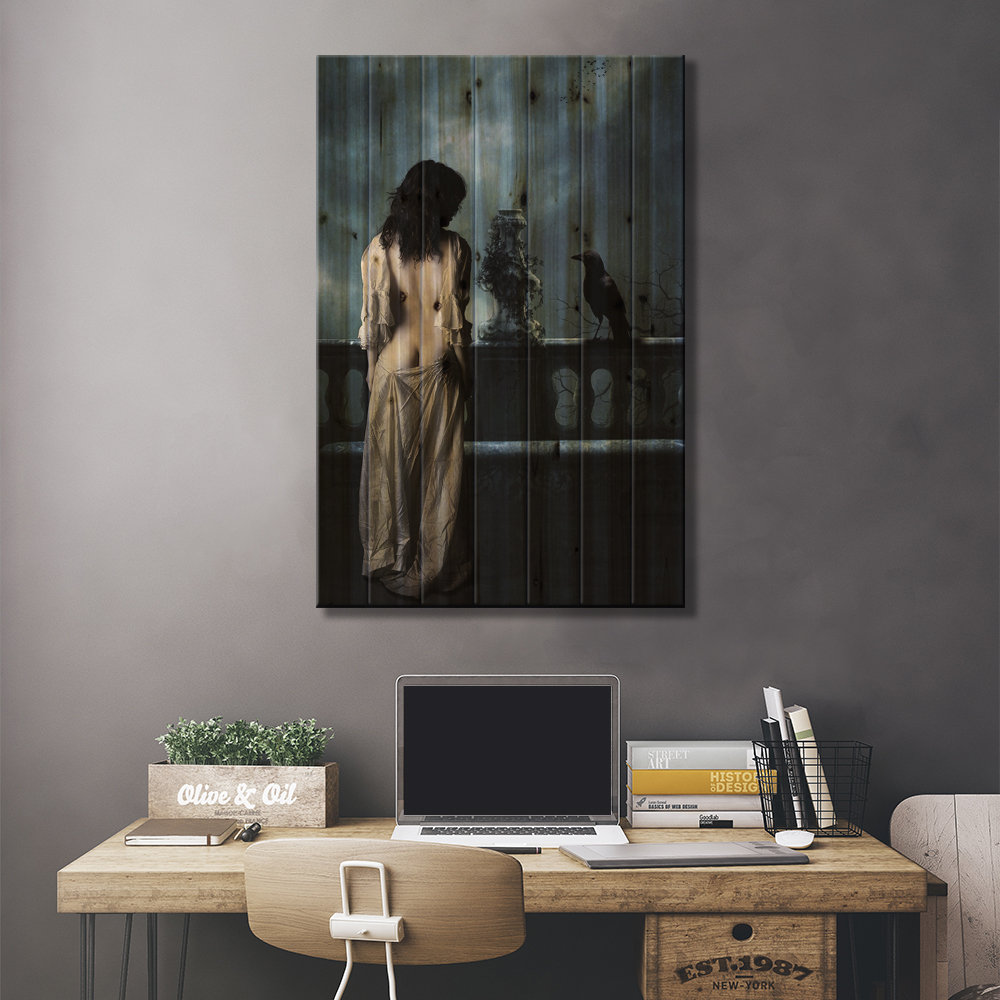 " The Raven " by Jake Istvan Painting Print Red Barrel Studio® 