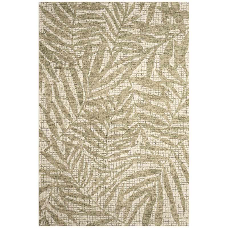 Muhlfeld Wool Floral Indoor Rug, Rectangle 7'6" x 9'6"