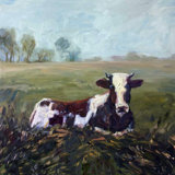 LONE COW LONE COW - Unframed Print on Canvas