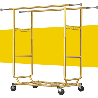 Porte-vêtements Madalin 630 lb avec roulettes