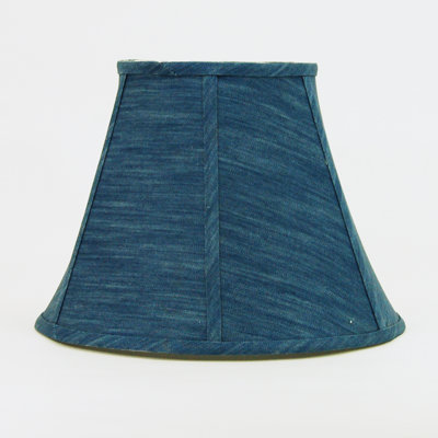 9.75" H Denim Cotton Empire Lamp Shade ( Spider ) in Navy