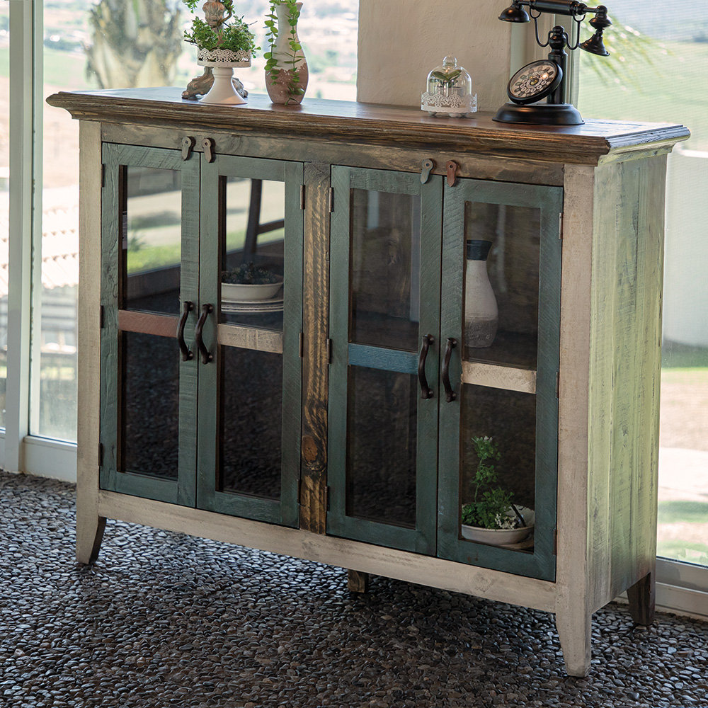Dodge Lupita 4 Glass Door Sideboard Laurel Foundry Modern Farmhouse®