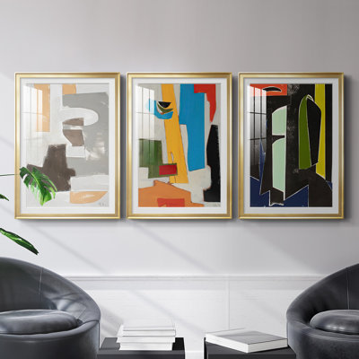 " Andalusian Forms III " 3 - Pieces Painting Print