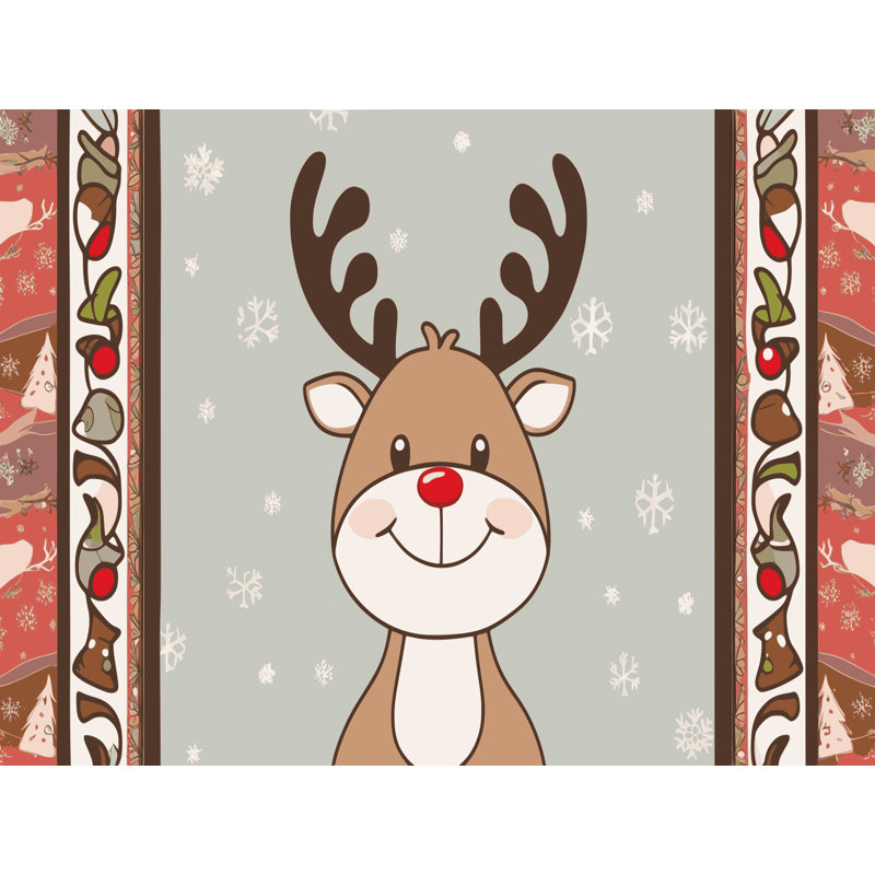 Tapis vacances de Noël The Holiday Aisle®, Rectangle 7 pi x 9 pi