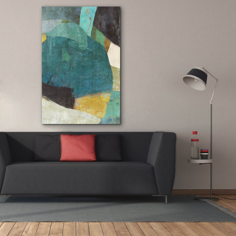 «Boulder Field 2» par Suzanne Nicoll, art mural sur toile, H 60 po x l 40 po x P 1,5 po