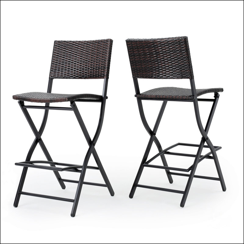 Tabouret de bar d'extérieur en osier