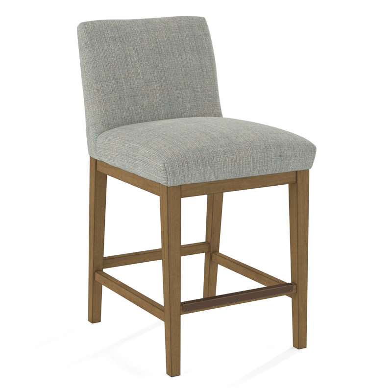 Upholstered Stool, Evolution Silver Fox, Beachwood