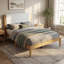 Structure de lit tapissier Mid-Century moderne sans sommier tapissier-129422202